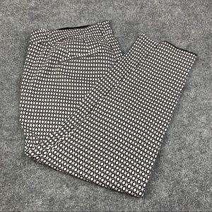 Lane Bryant white print crop pants
